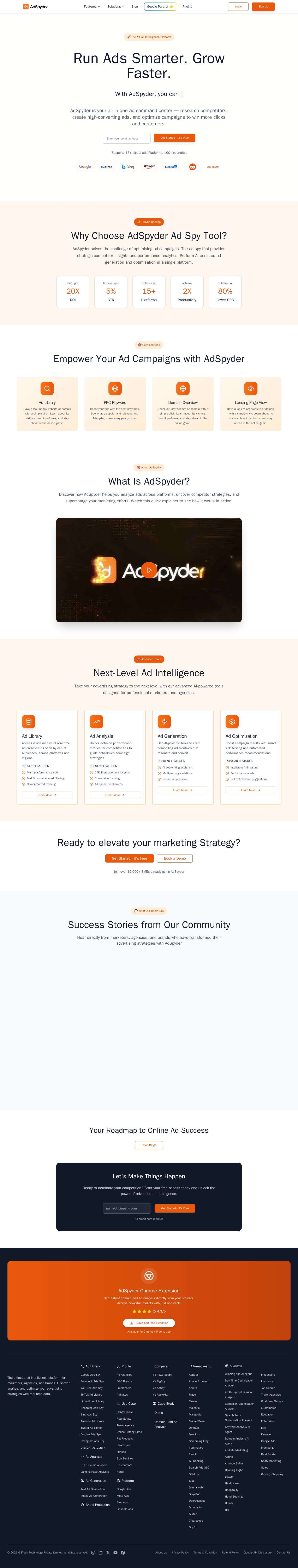 AdSpyder website preview