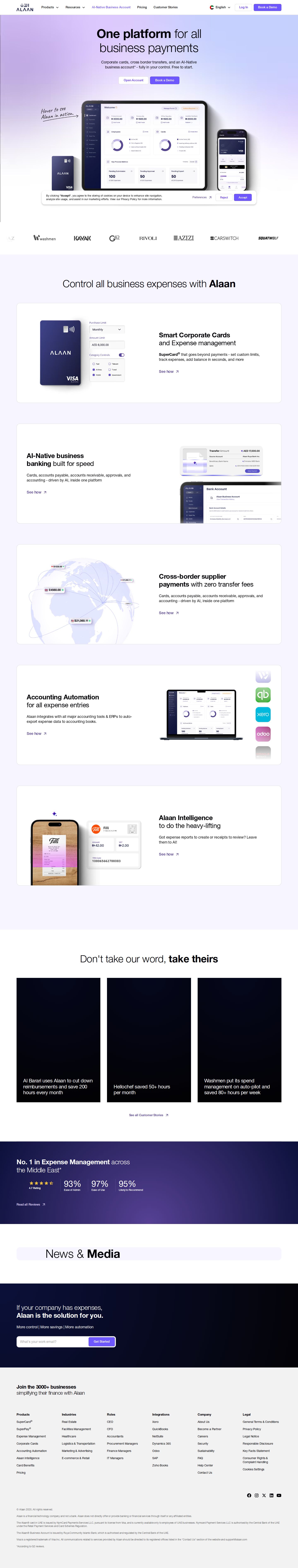 Alaan website preview