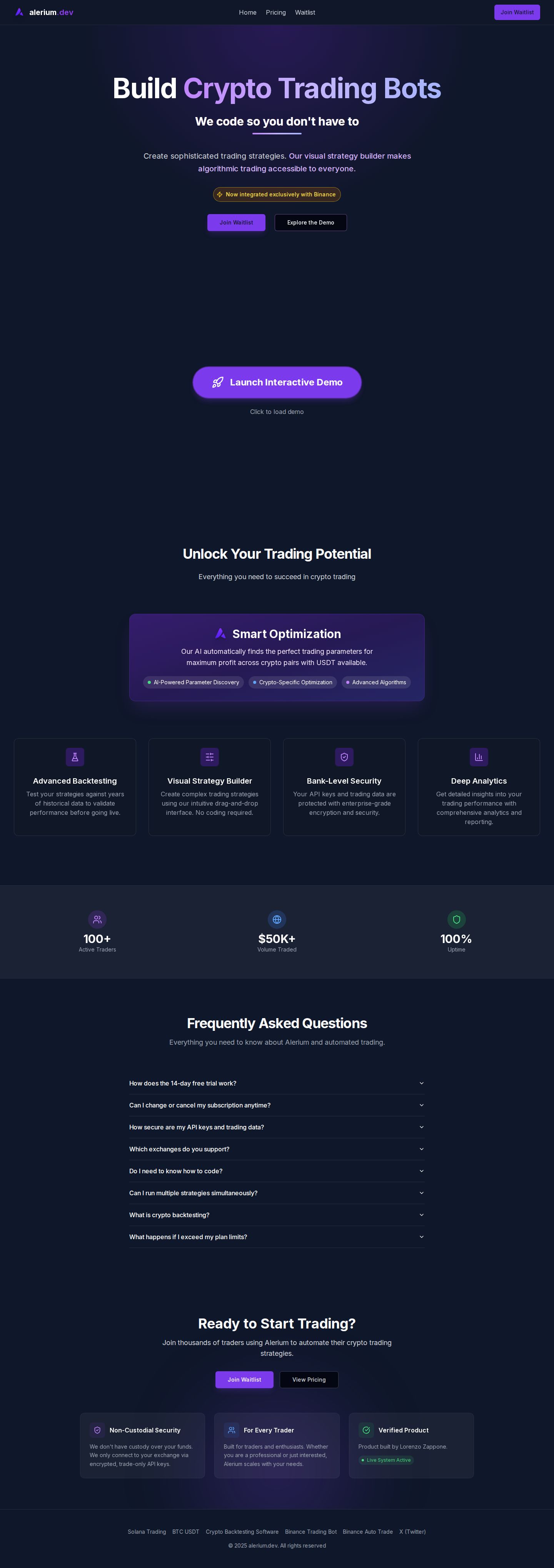 Alerium website preview
