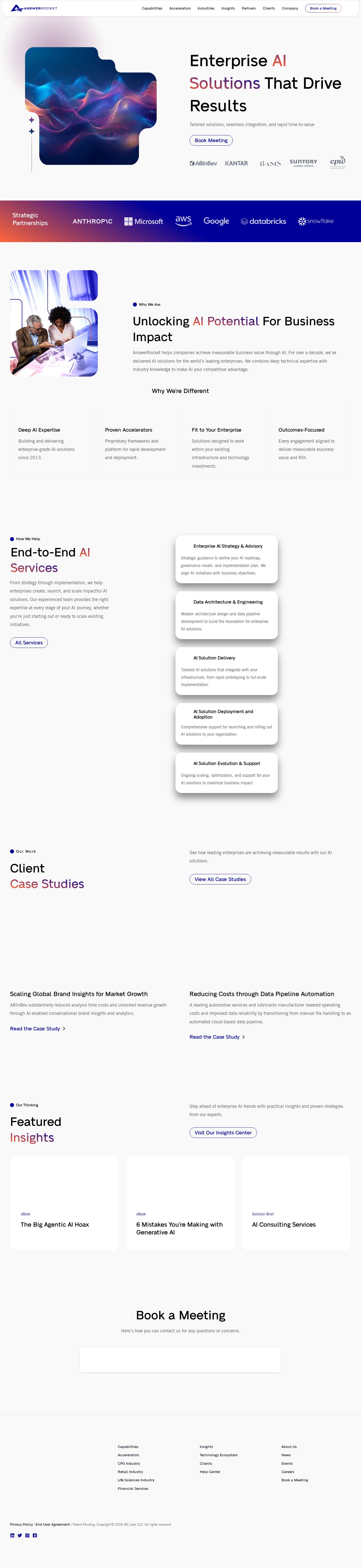 AnswerRocket website preview