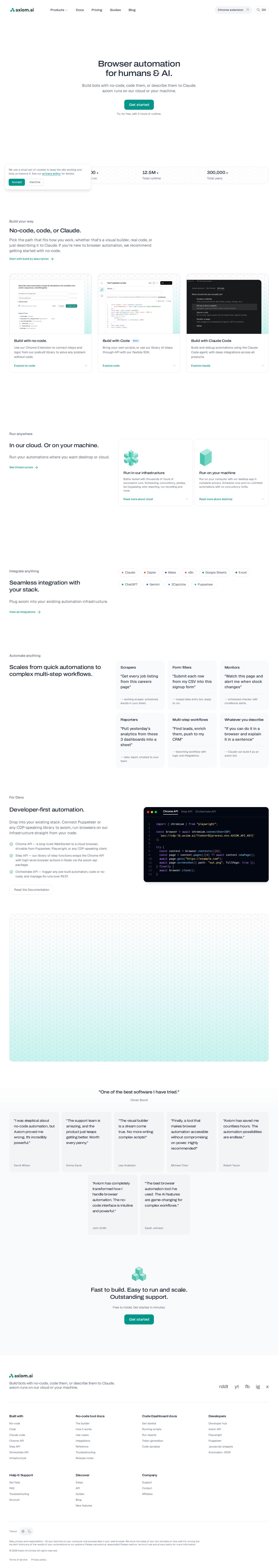 axiom.ai website preview