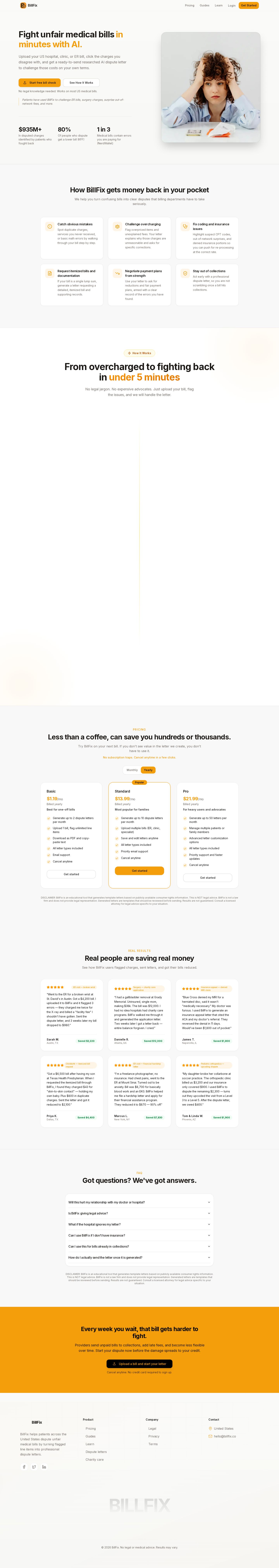 BillFix website preview