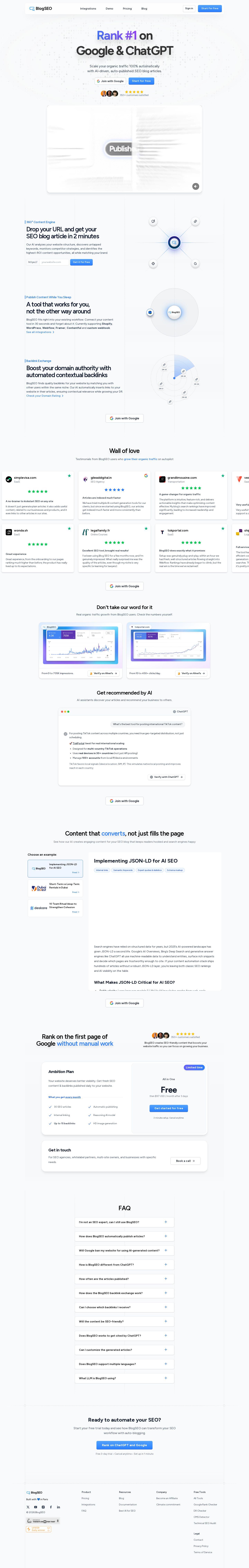 BlogSEO website preview
