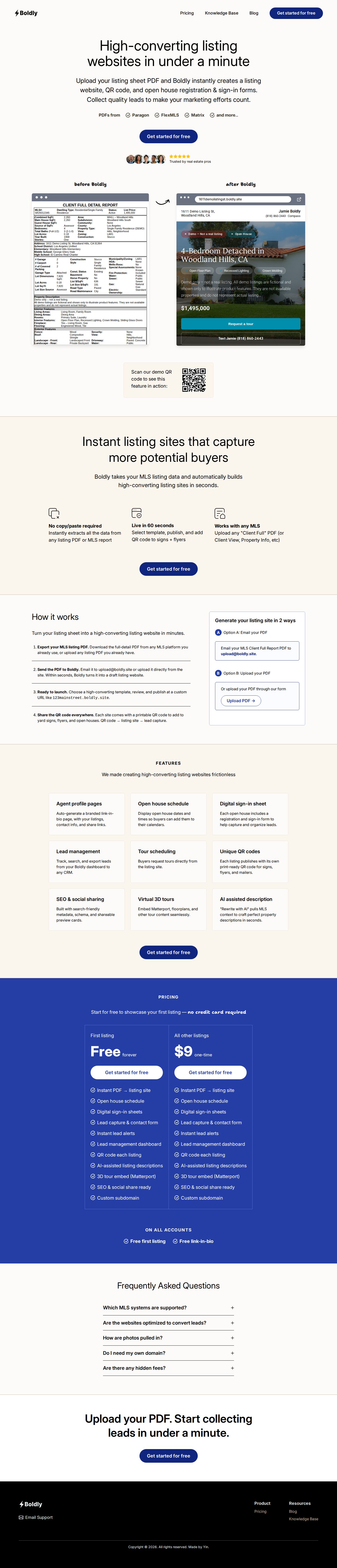 Boldly website preview