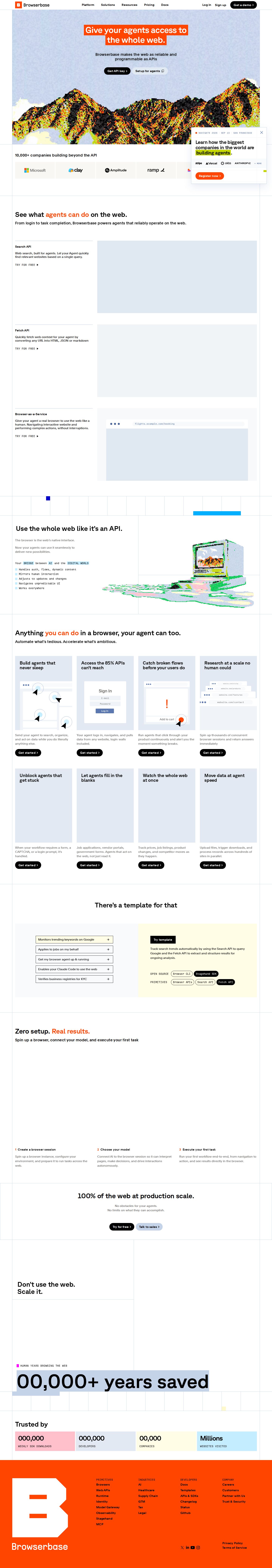 Browserbase website preview