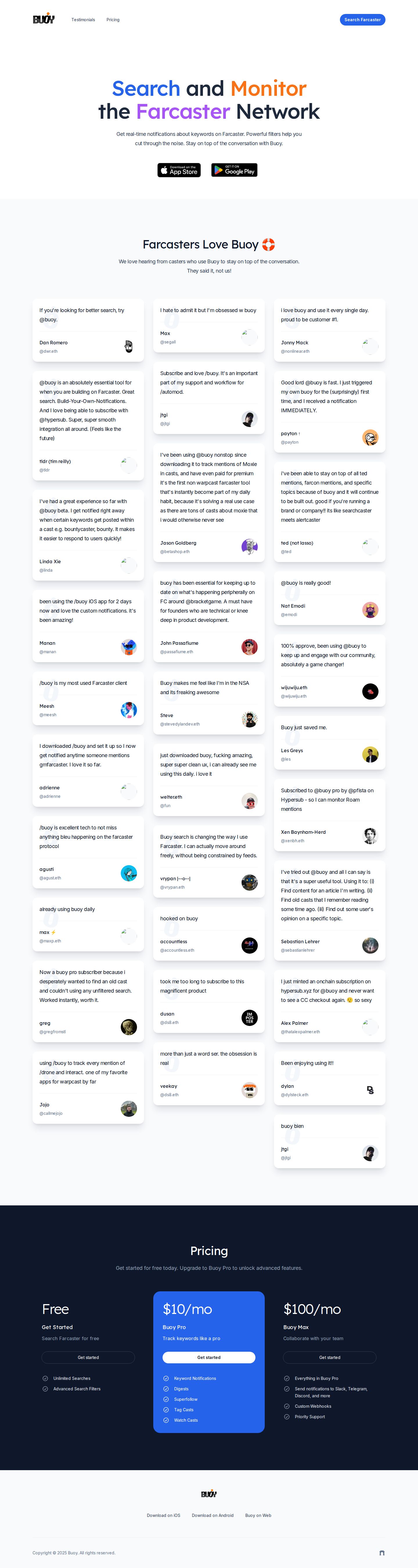 Buoy website preview