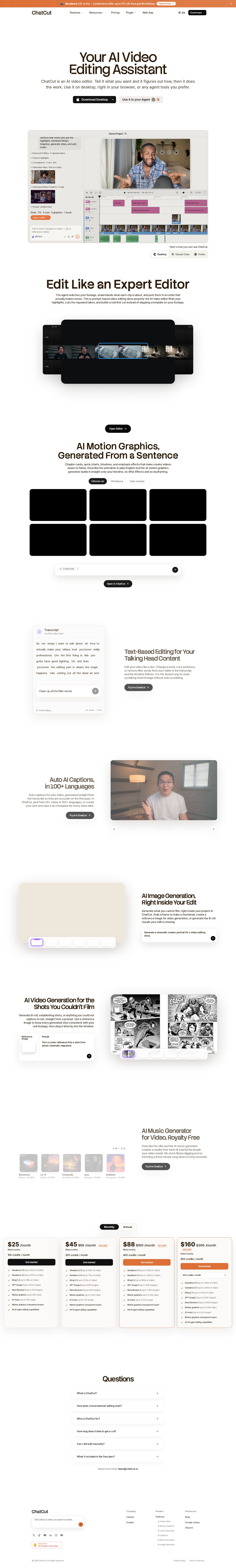 ChatCut website preview