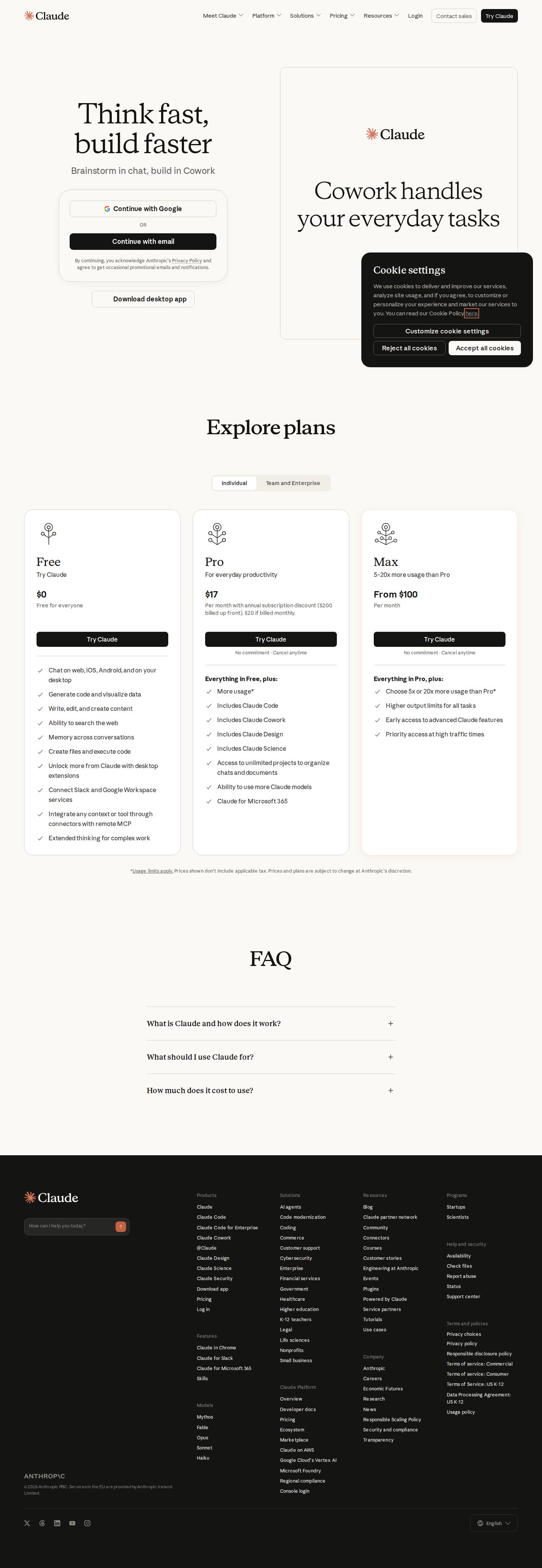 Claude website preview