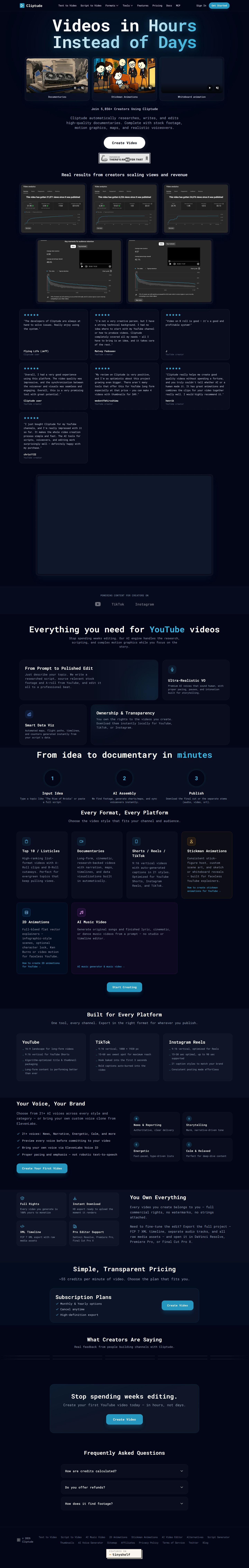 Cliptude website preview