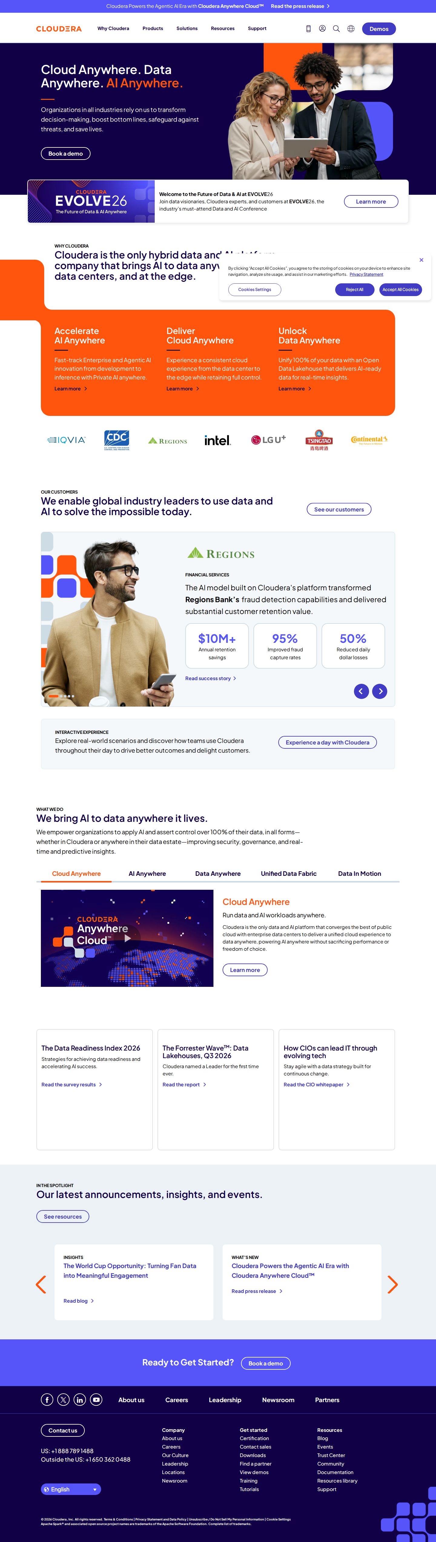 Cloudera website preview