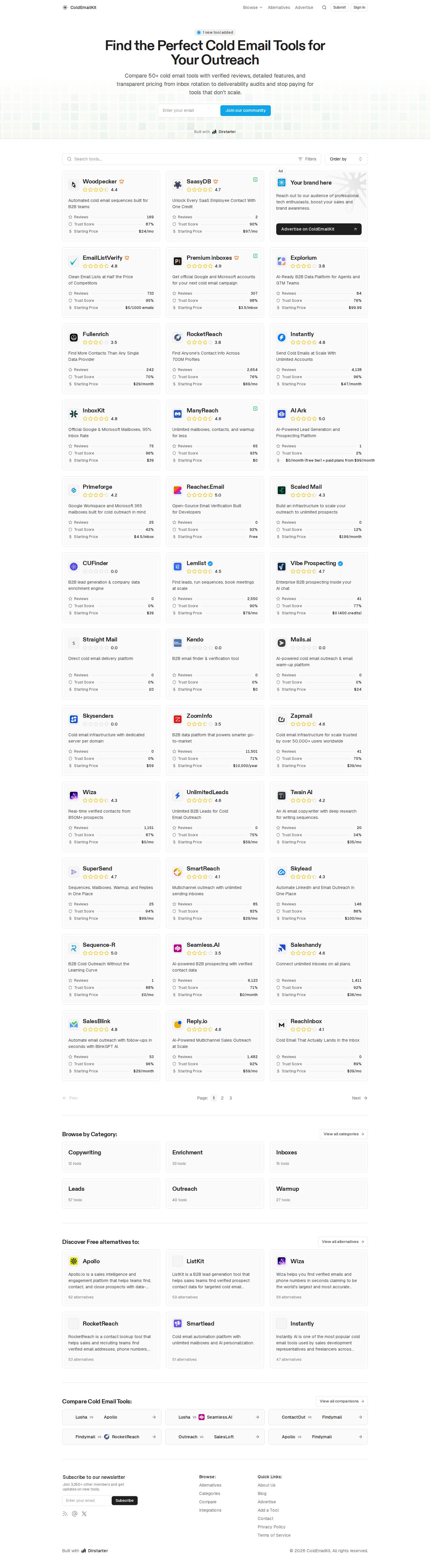 ColdEmailKit website preview