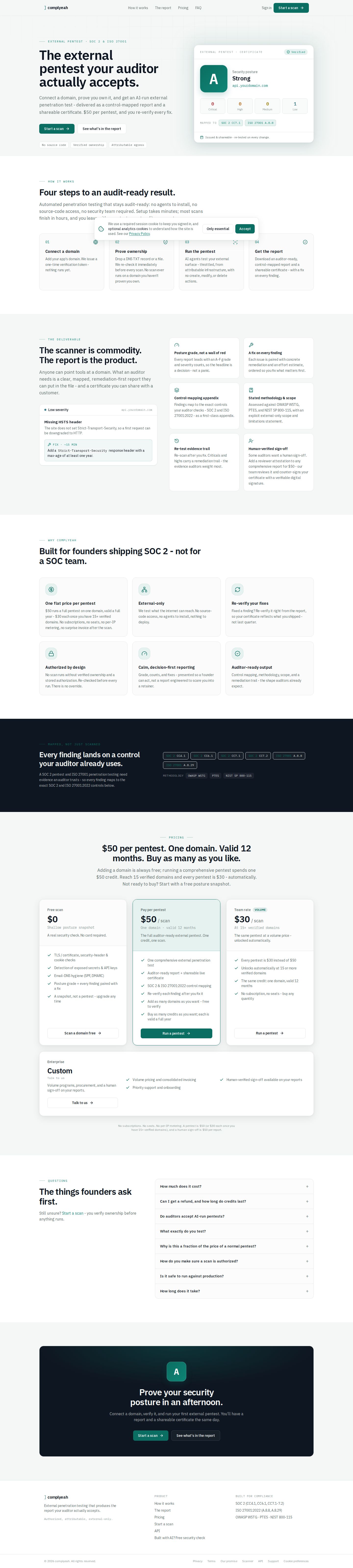 complyeah website preview