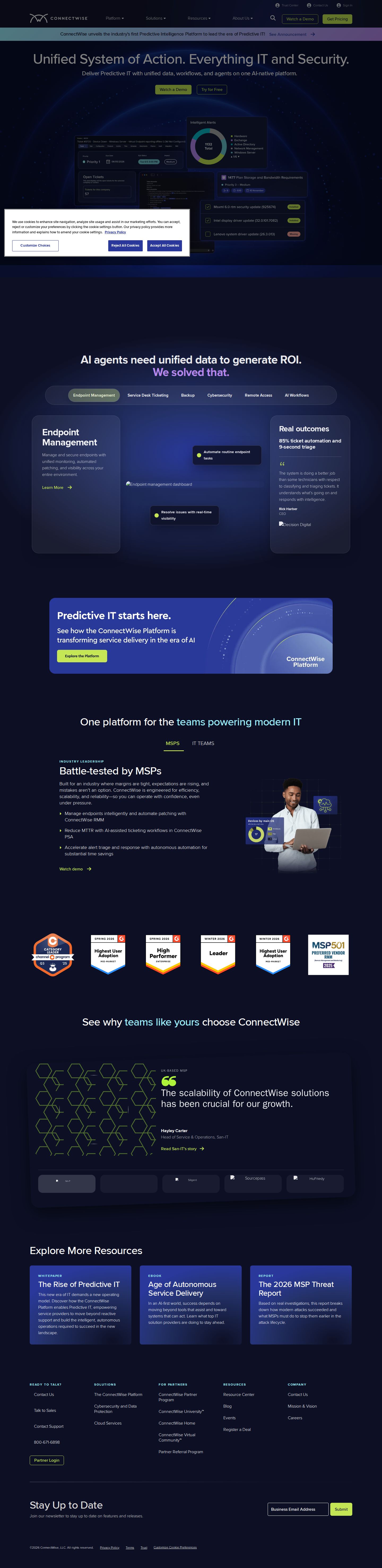 ConnectWise website preview