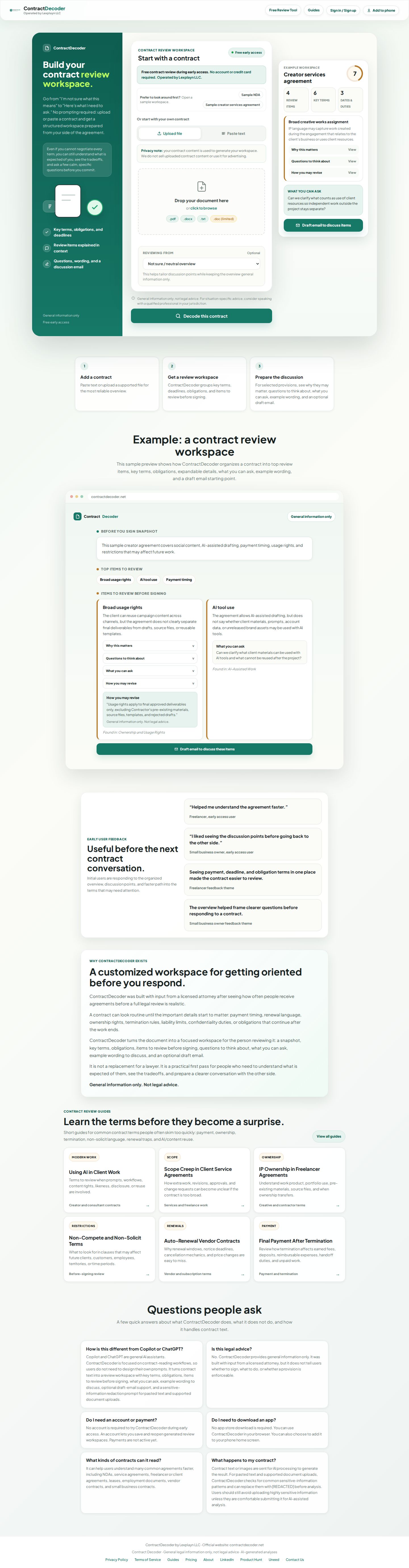 ContractDecoder website preview