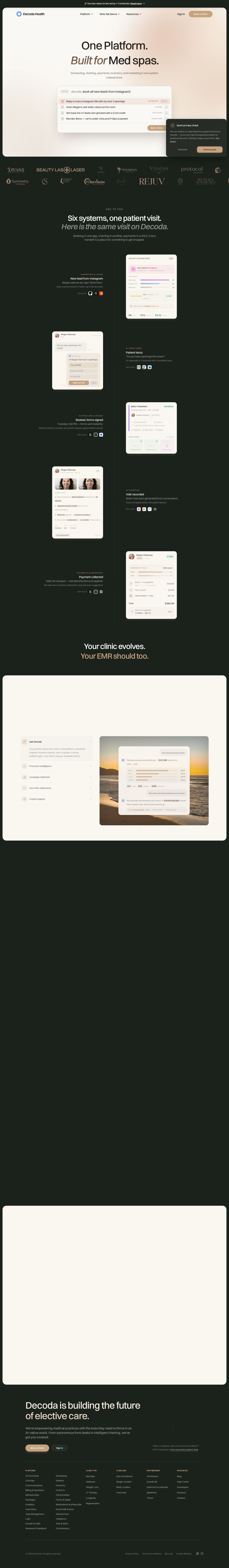 Decoda Health website preview