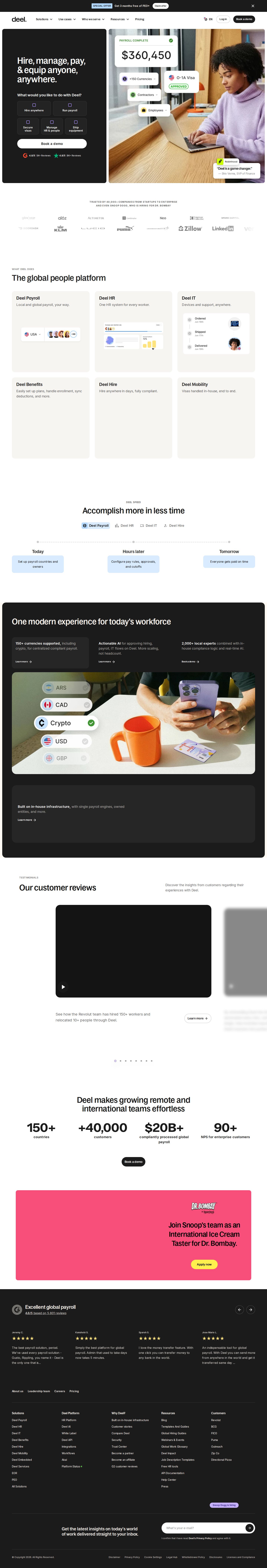 Deel website preview