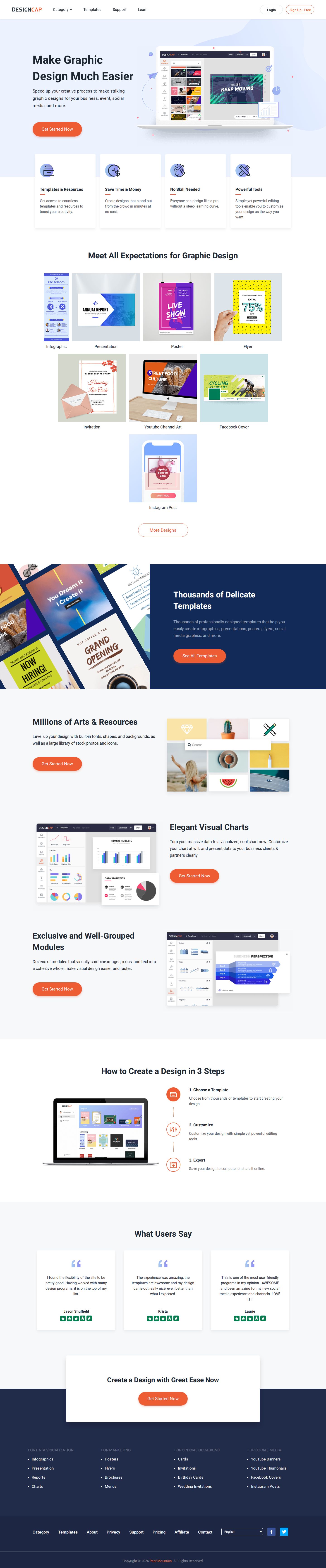 DesignCap website preview