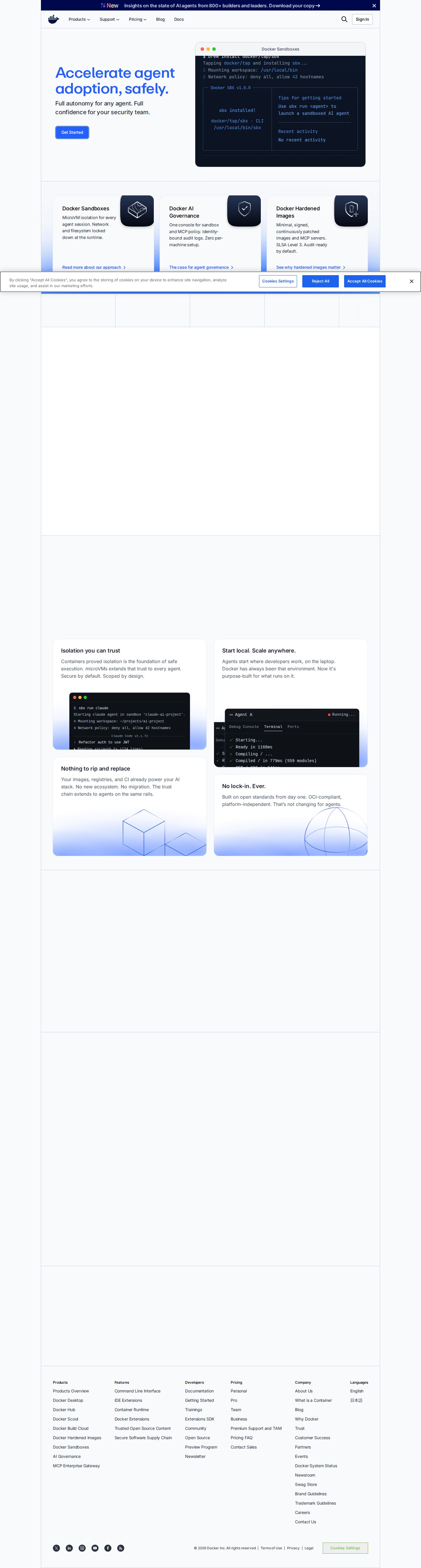 Docker website preview