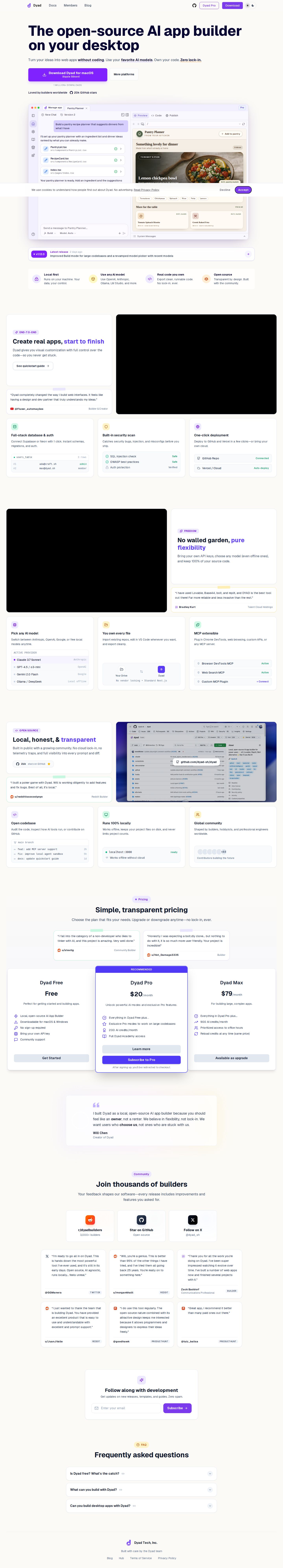 Dyad website preview