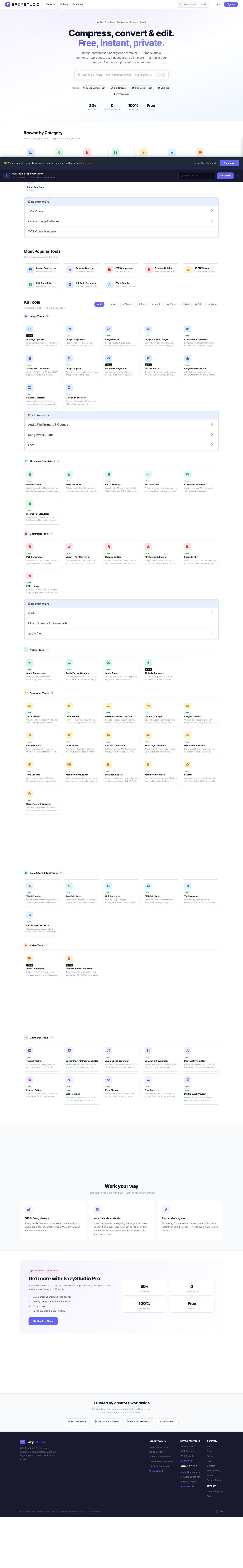 EazyStudio website preview