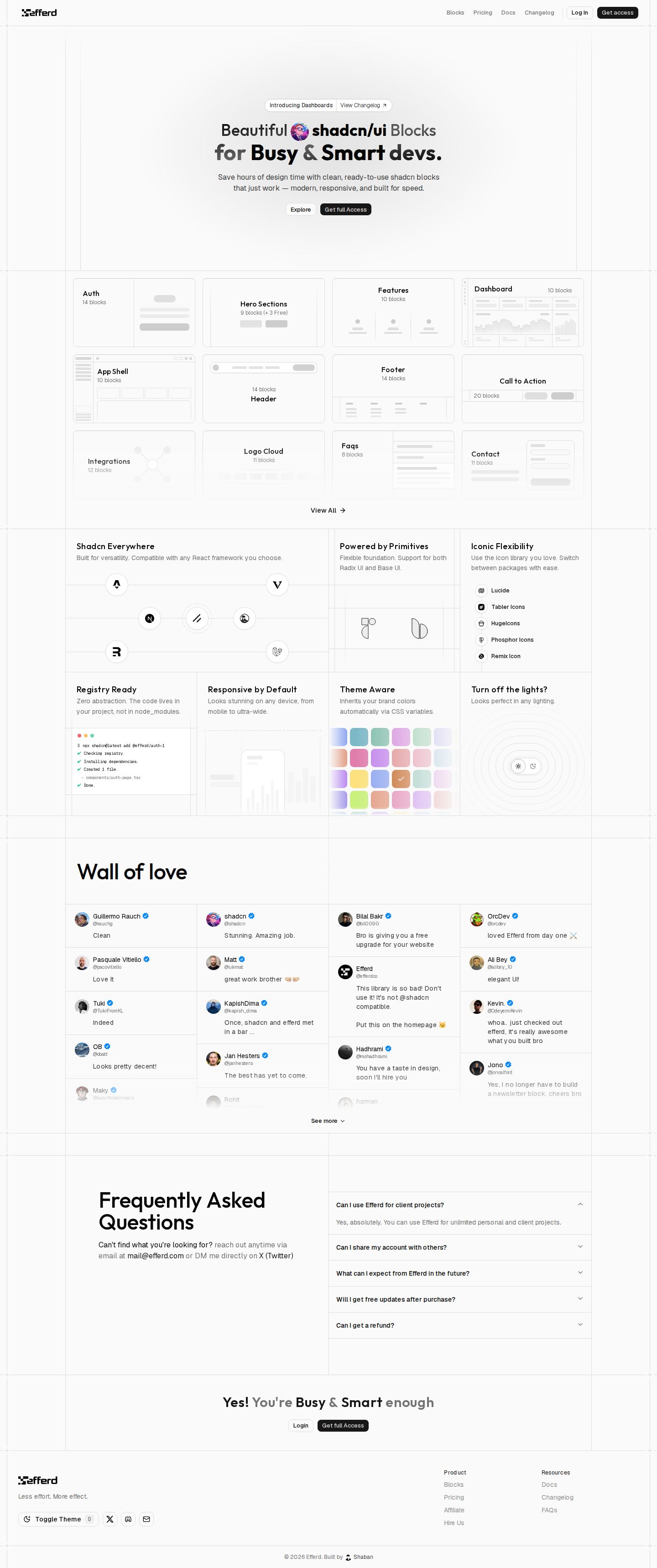 Efferd website preview