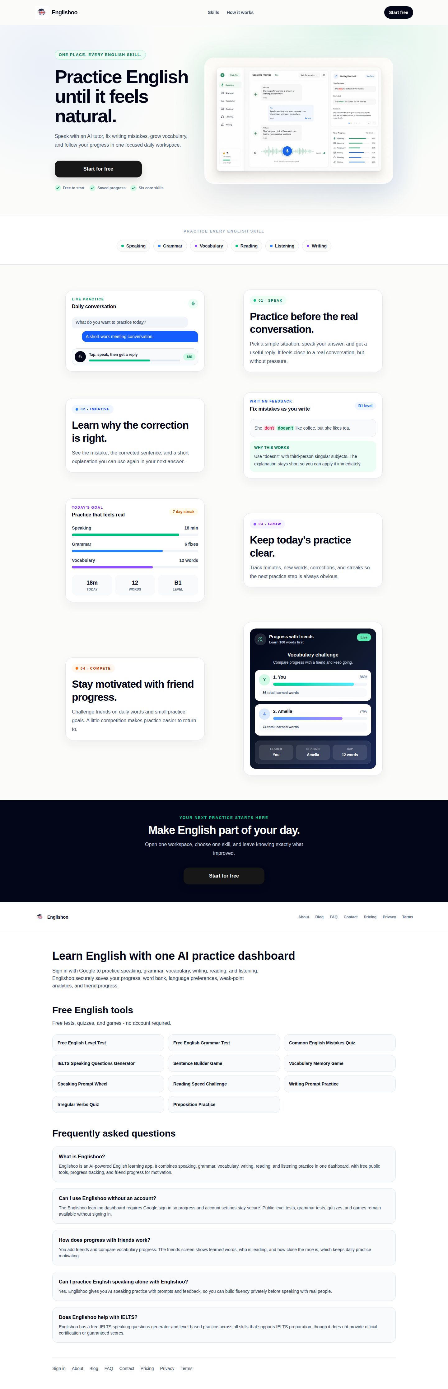 Englishoo website preview