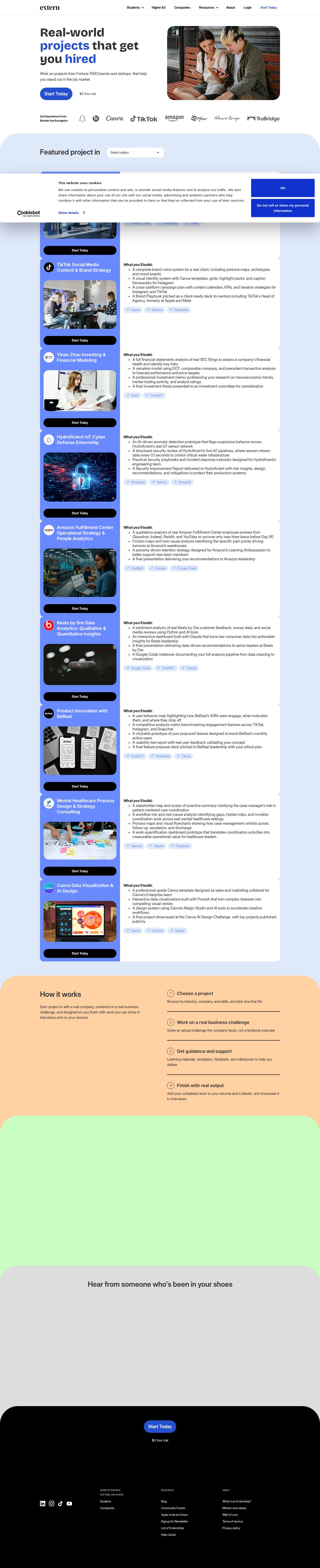 Extern website preview