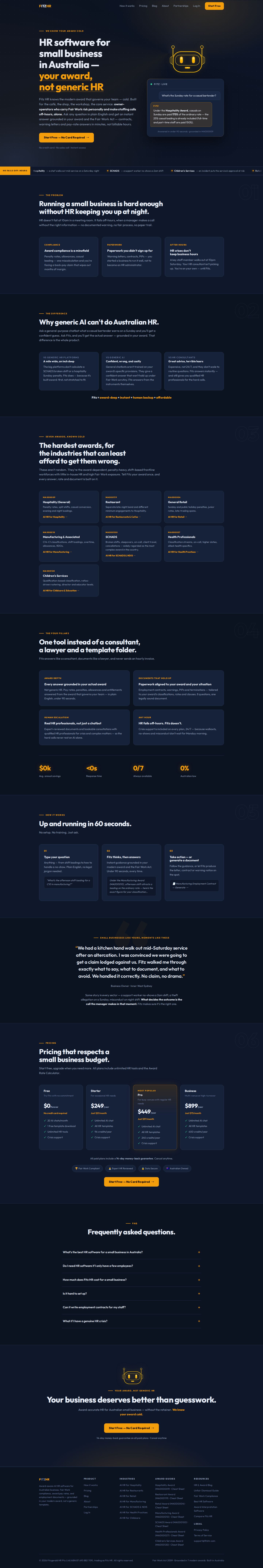 Fitz HR website preview