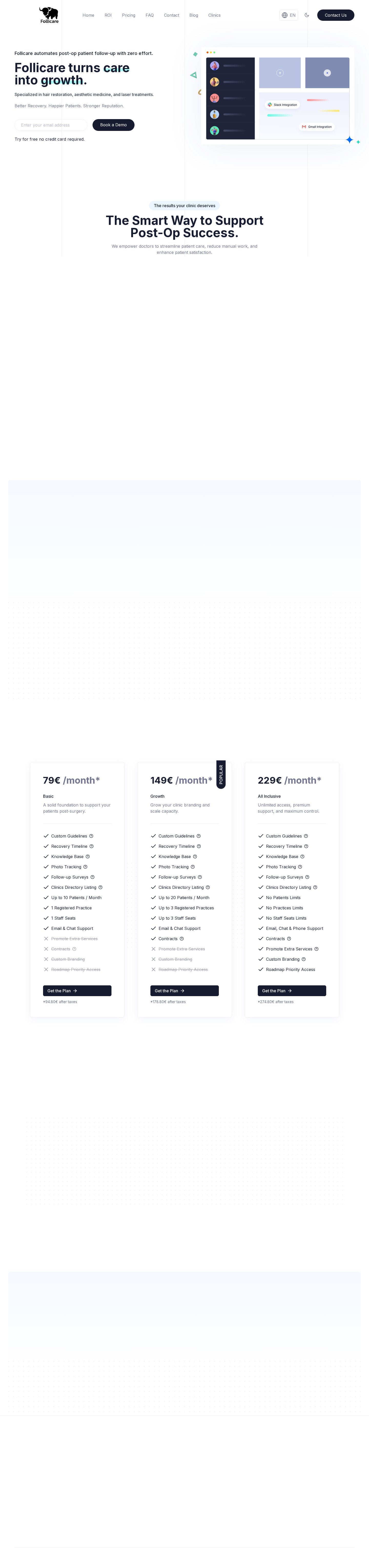 Follicare website preview
