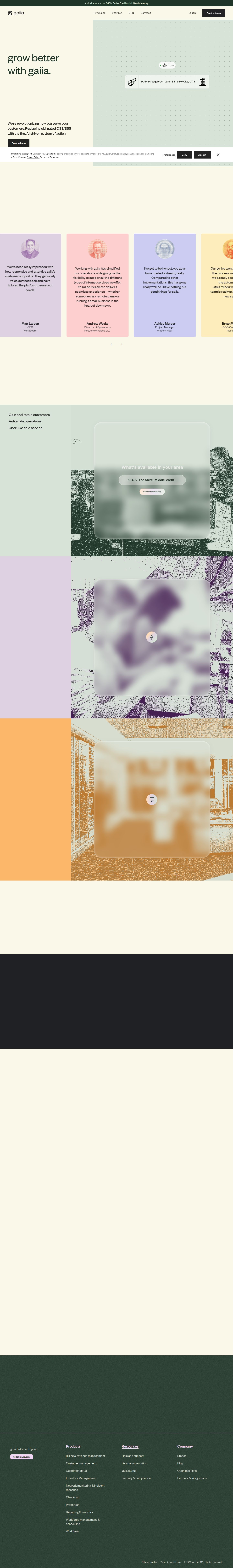 gaiia website preview