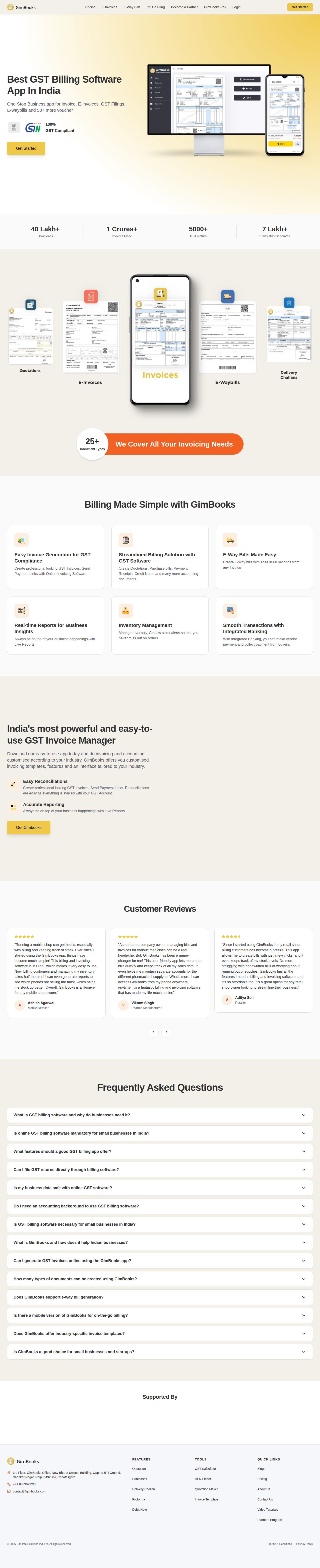 GimBooks website preview