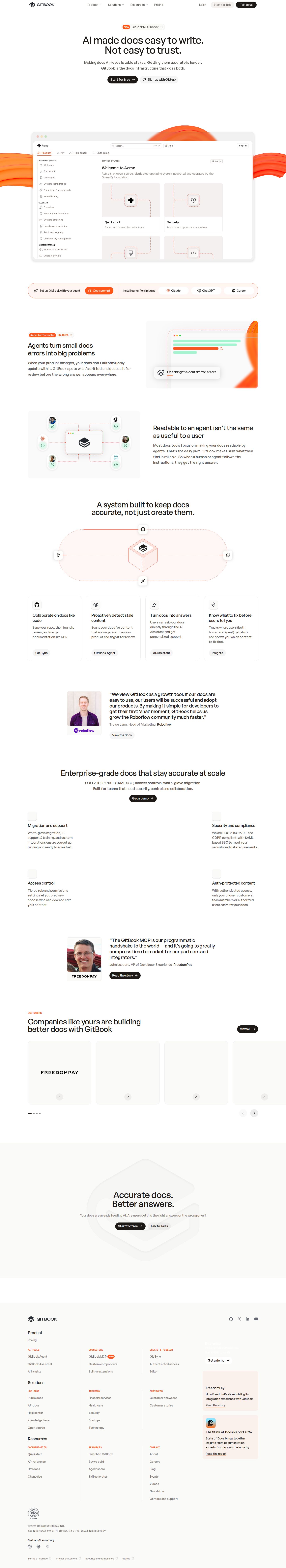 GitBook website preview