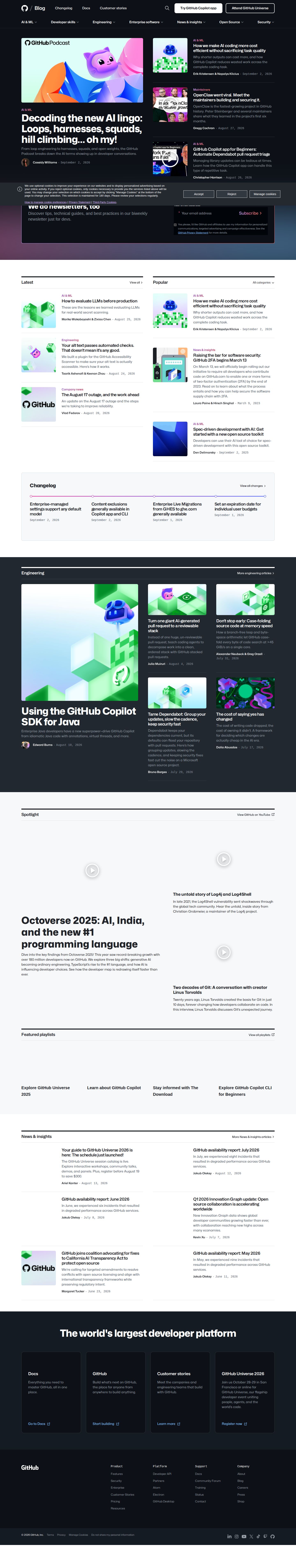 GitHub website preview