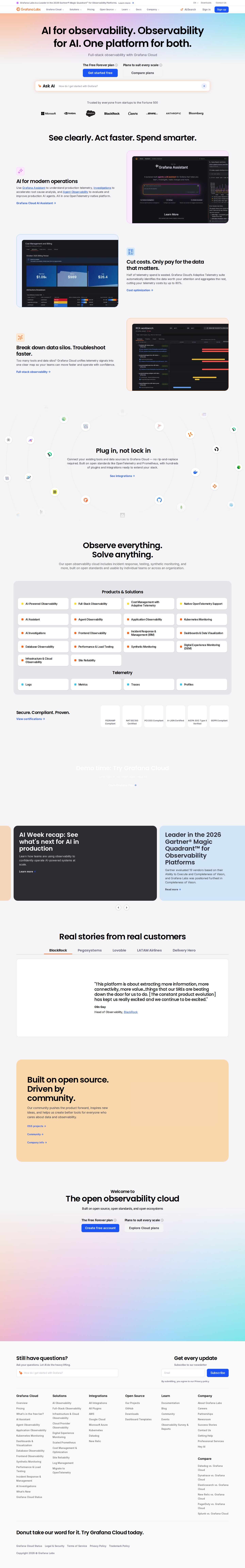 Full-stack observability for the agentic era website preview