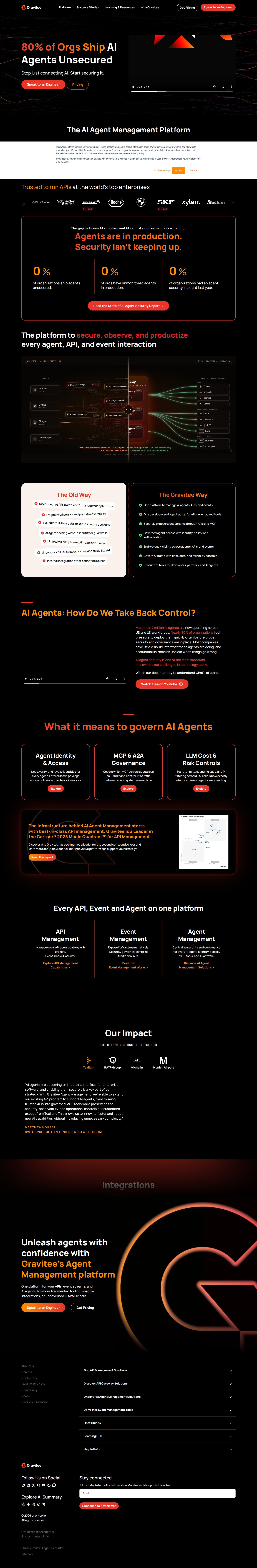 Gravitee website preview