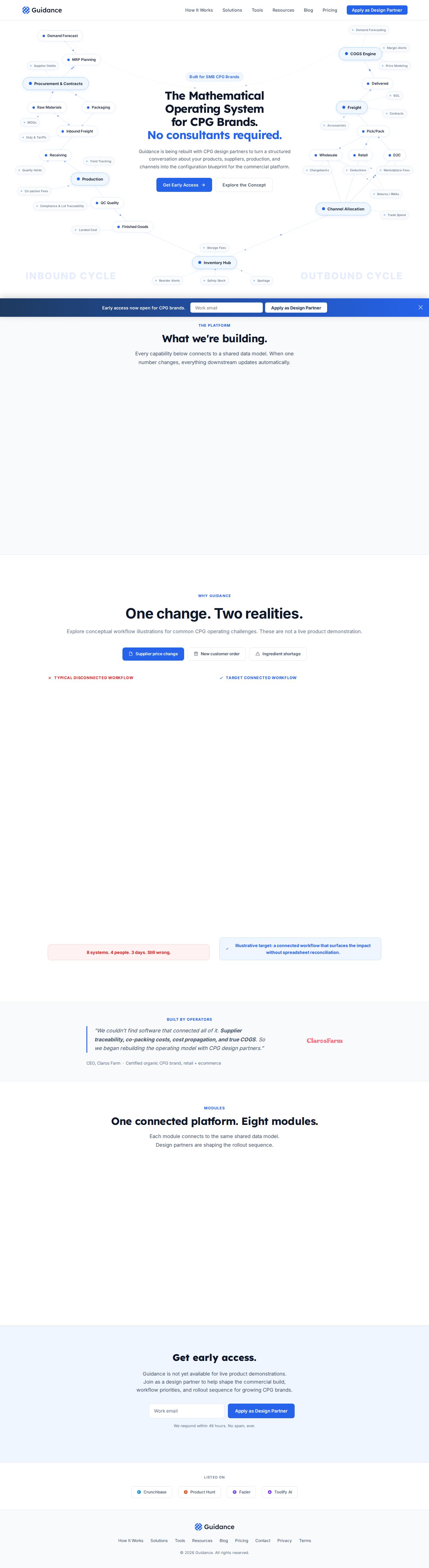 Guidance website preview