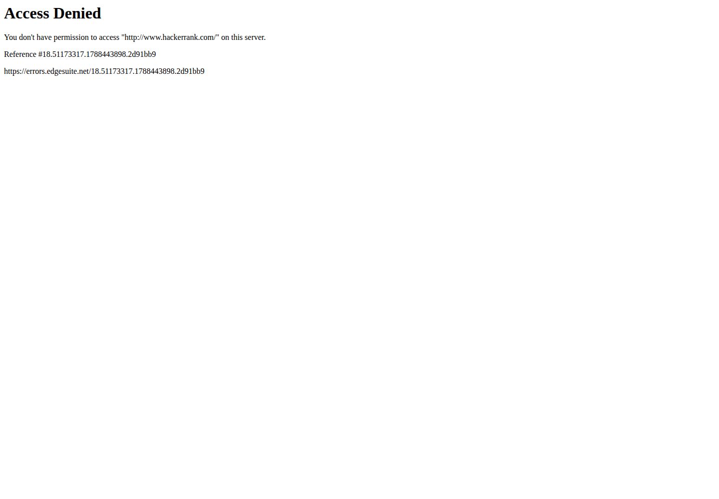 HackerRank website preview