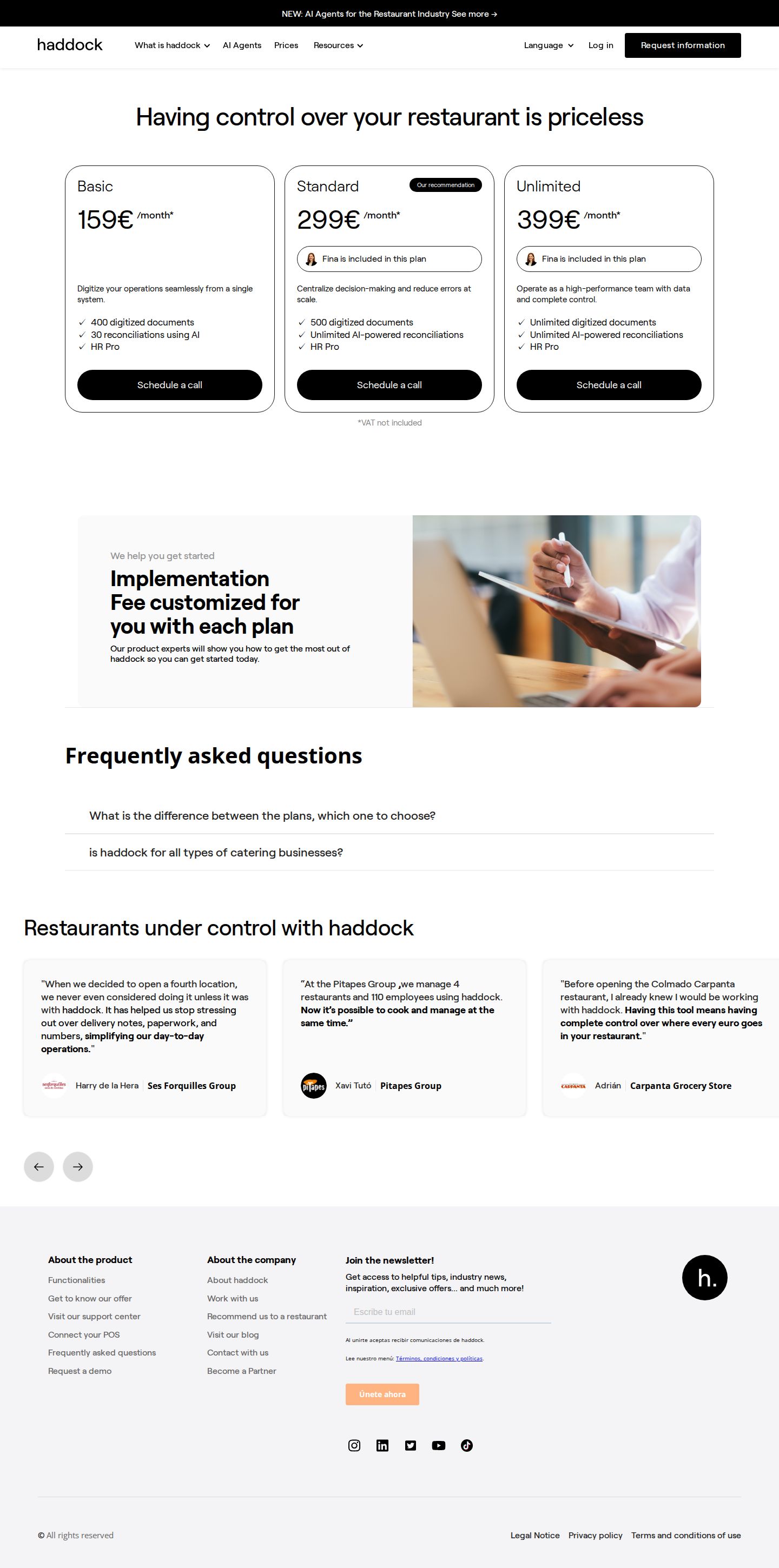 haddock website preview
