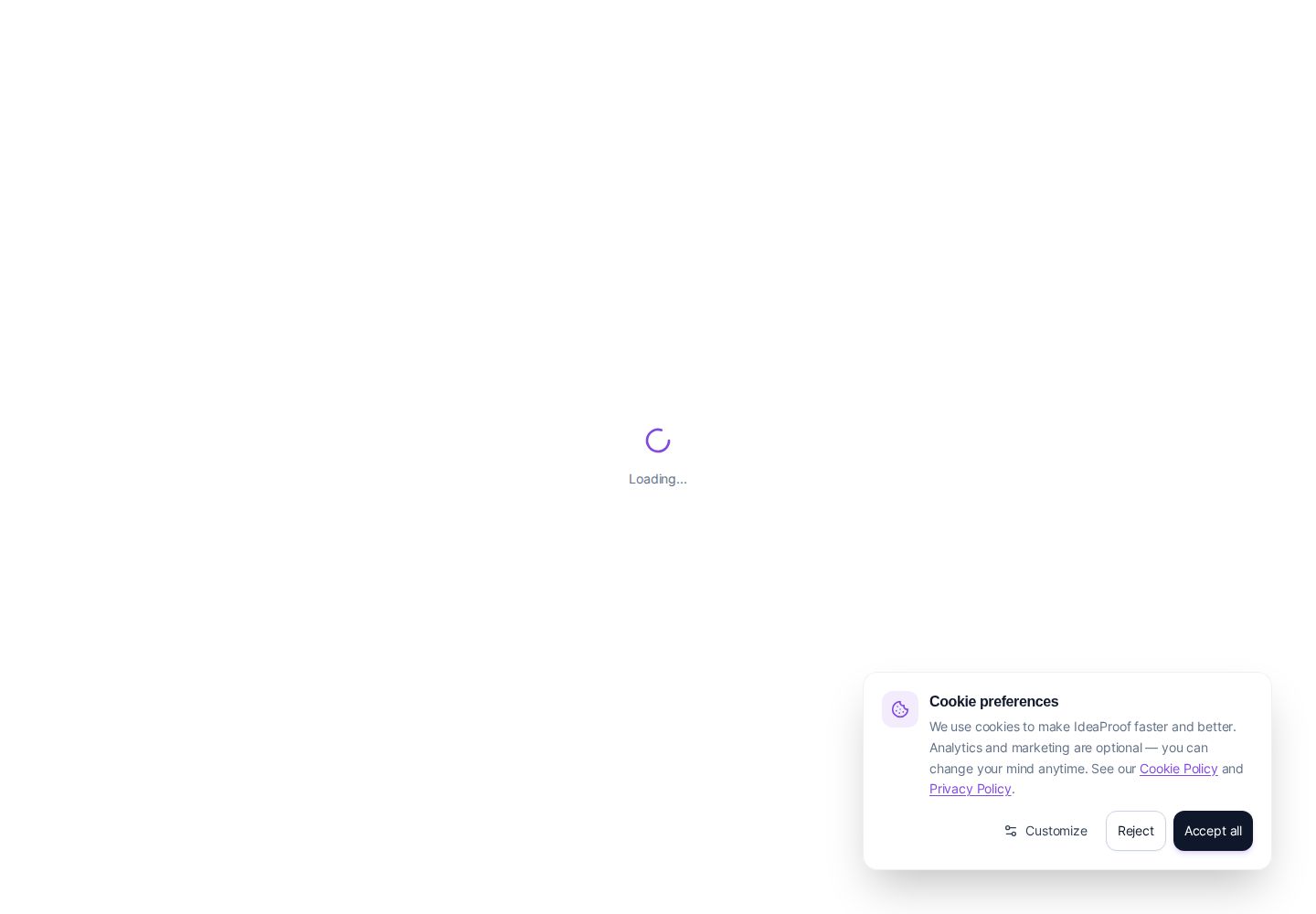 IdeaProof website preview