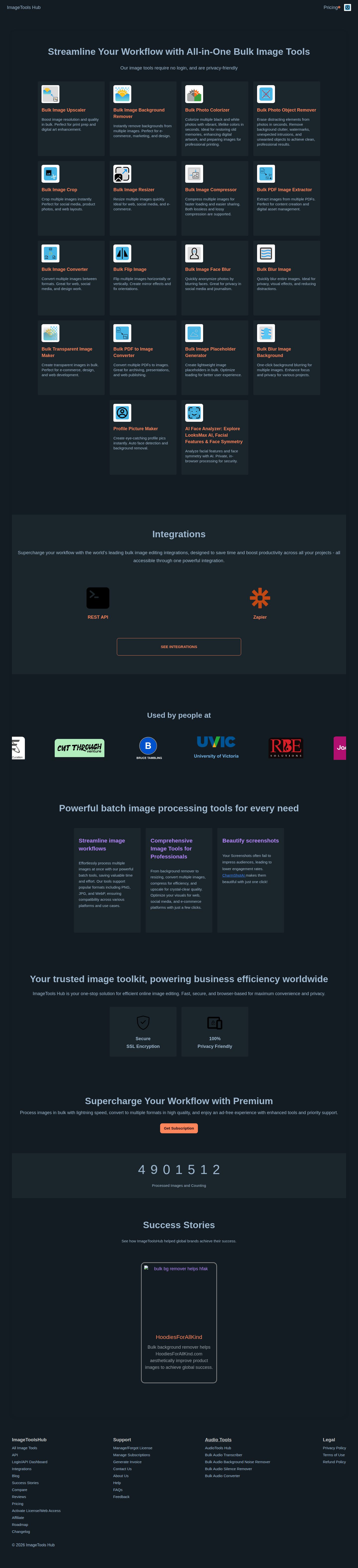 Image Tools Hub website preview