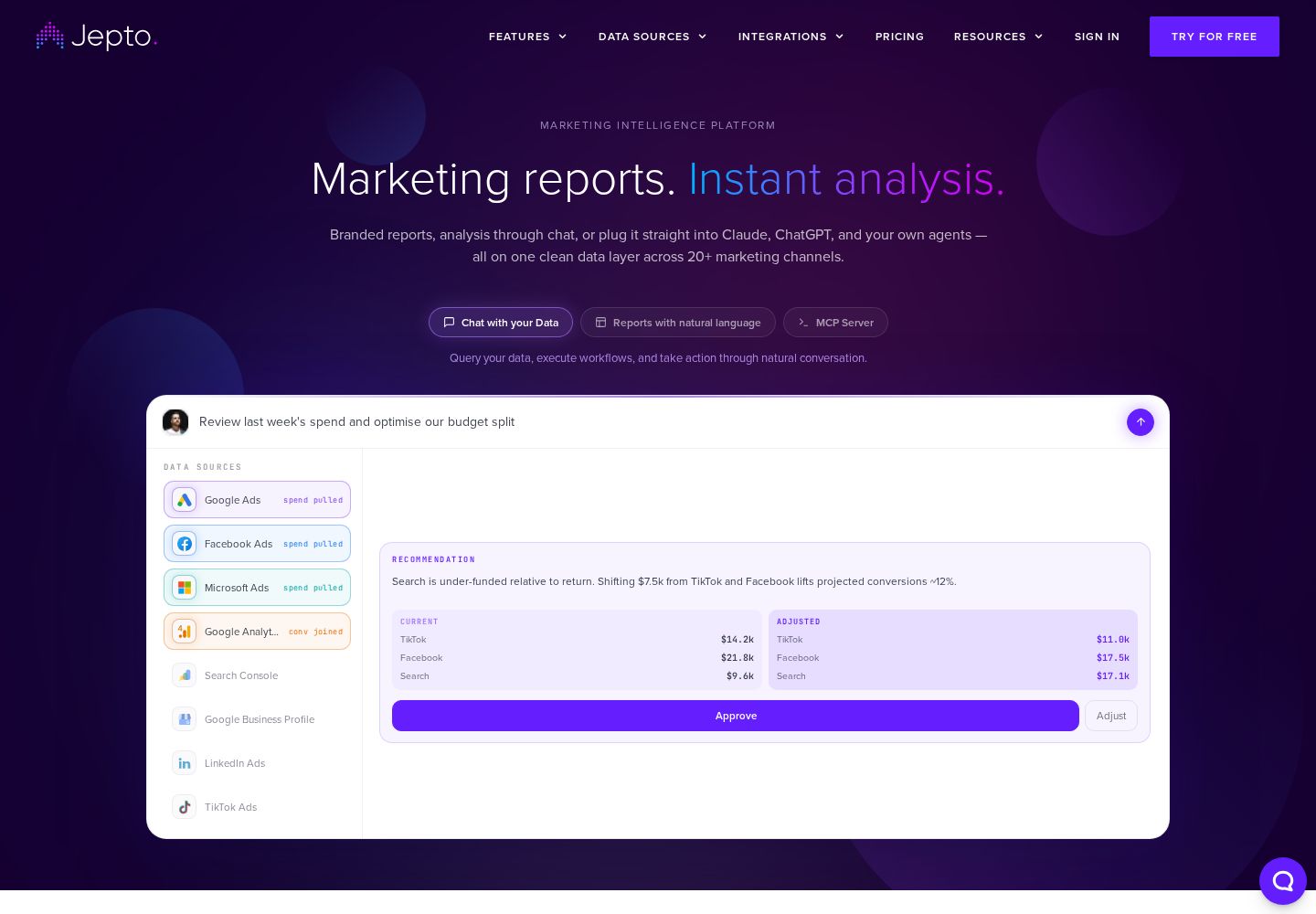 Jepto website preview