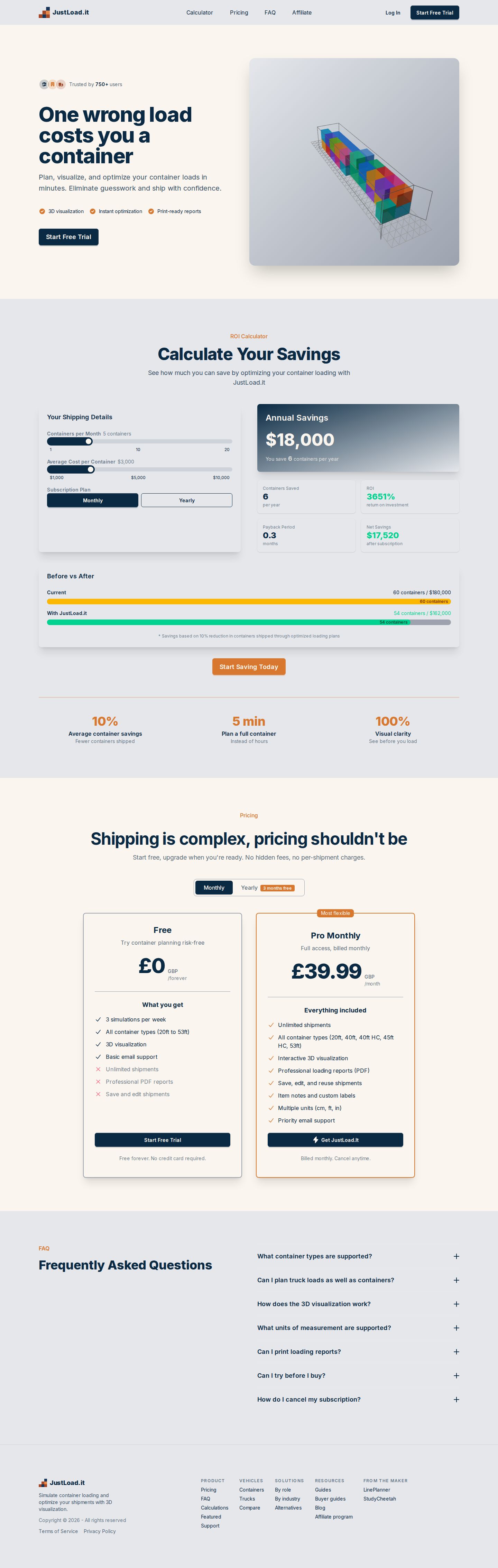 JustLoad.it website preview