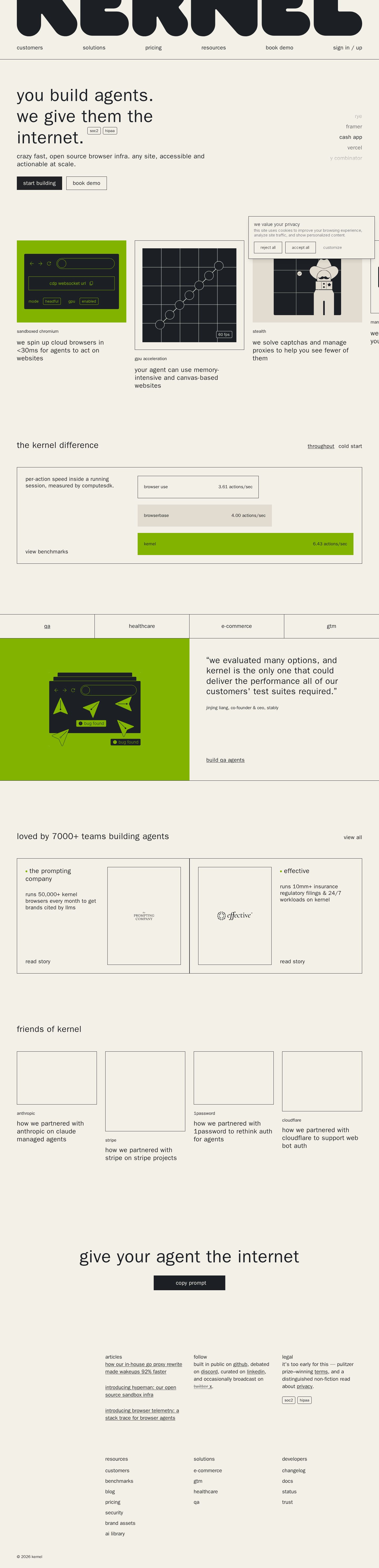 KERNEL website preview