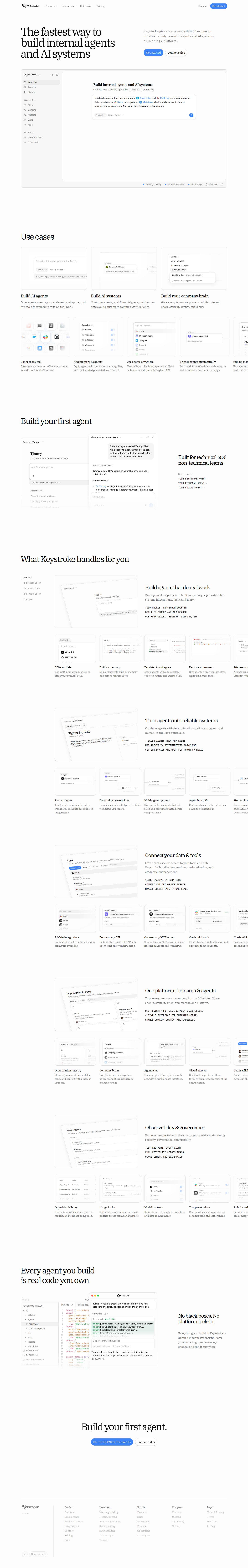 Keystroke website preview