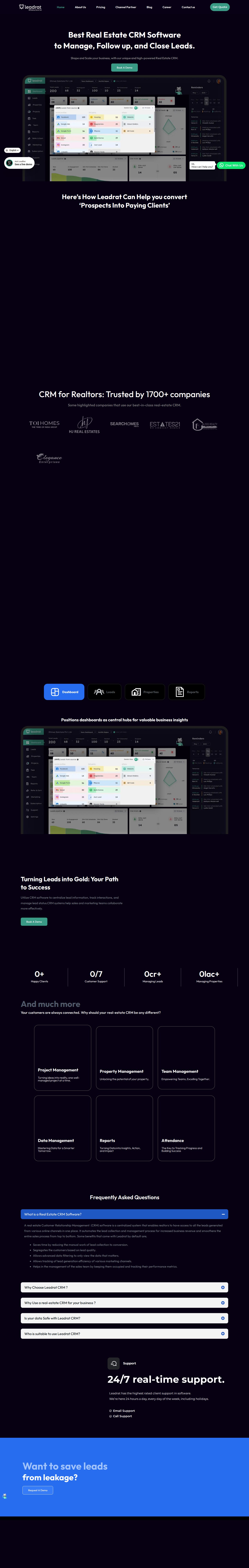 Leadrat website preview