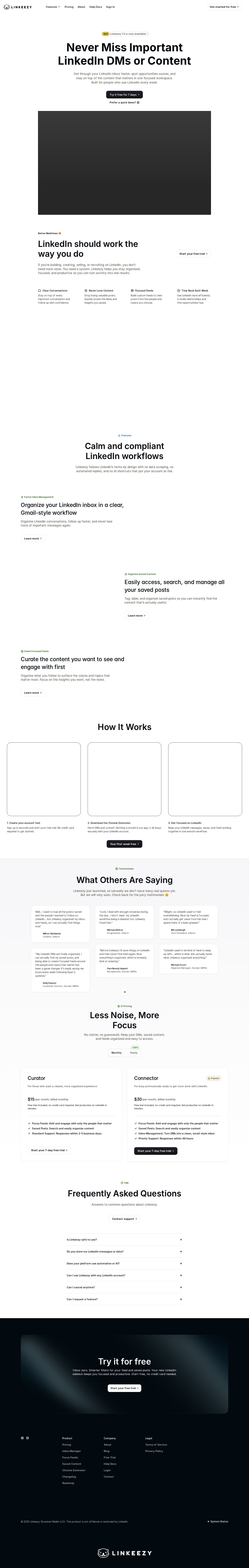 Linkeezy website preview