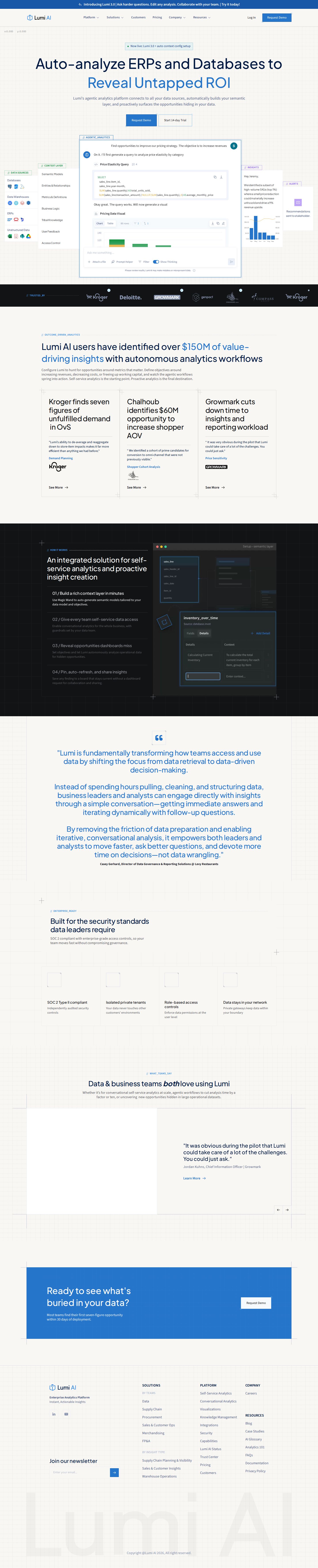 Lumi AI website preview