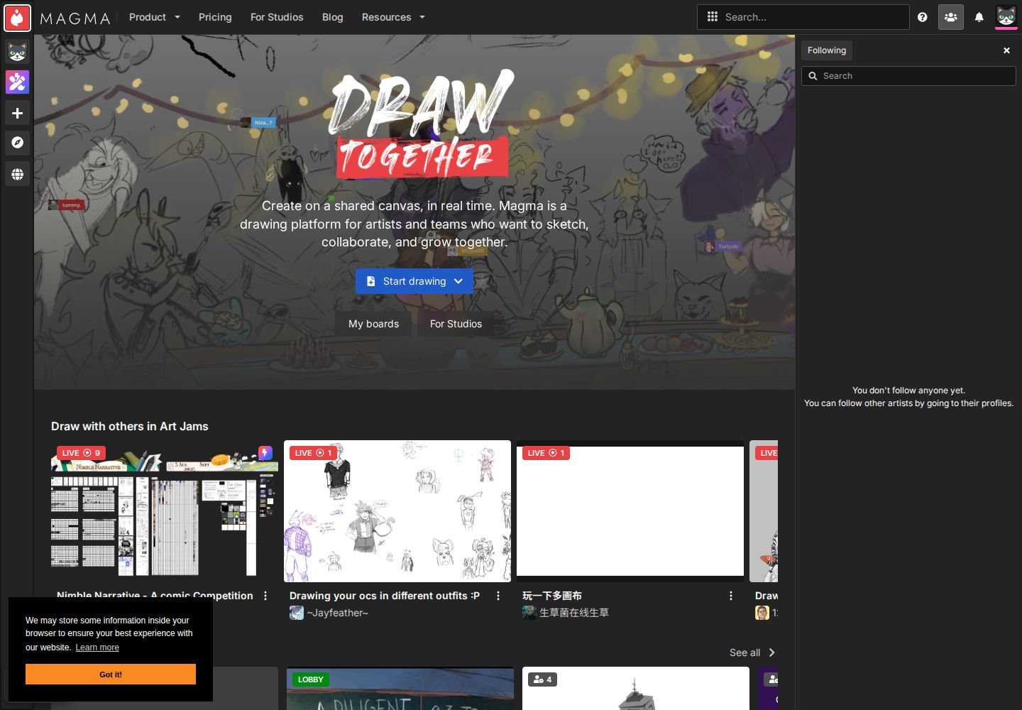 Magmastudio website preview