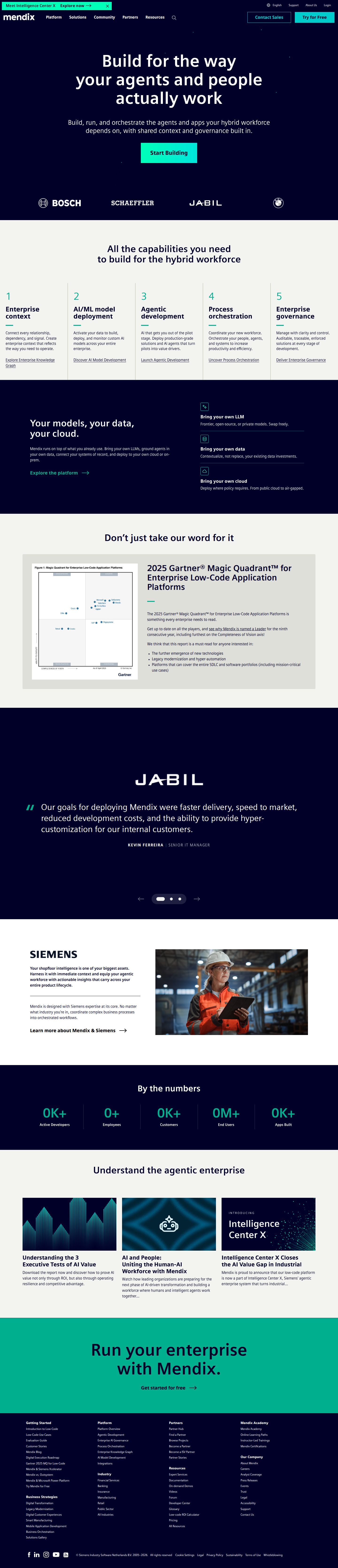 Mendix website preview