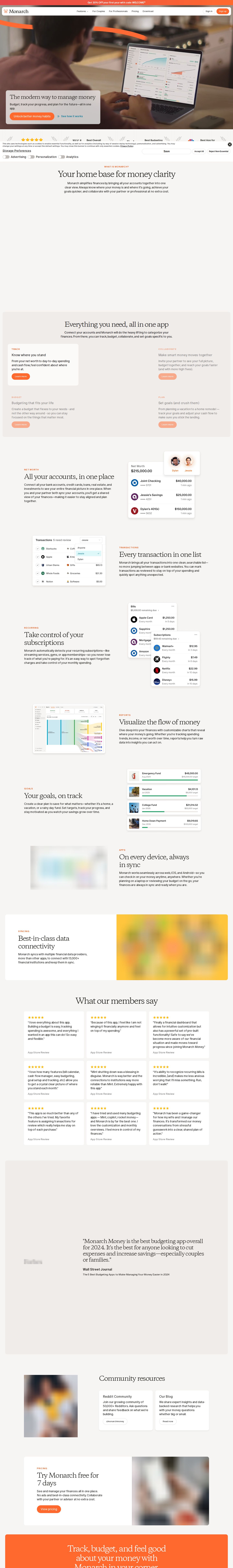 Monarch website preview